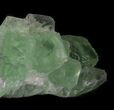 Sea Green, Fluorite on Quartz - China #32490-4